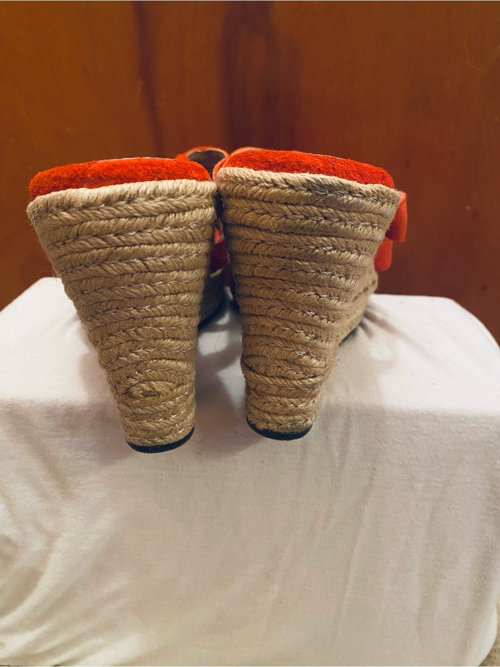 UGG Coral Suede Espadrille Wedge Sandals - Picture 3 of 3